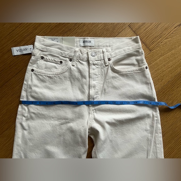 NEW W/ TAGS AGOLDE Lana Mid-rise Vintage Straight Legged Jeans In Drum (size 23) - Picture 3 of 6